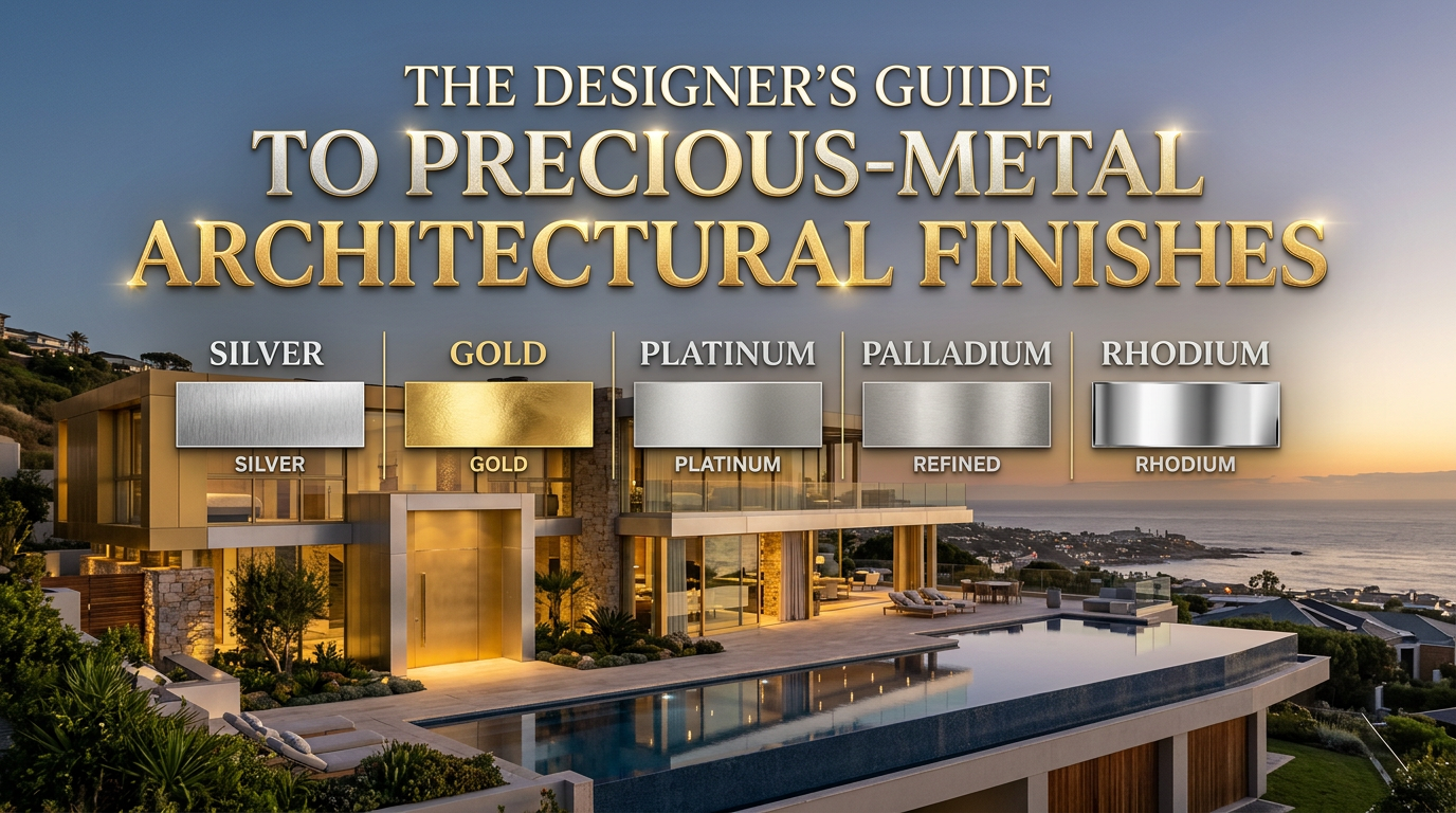 Designing Luxury Interiors with Precious-Metal Coatings